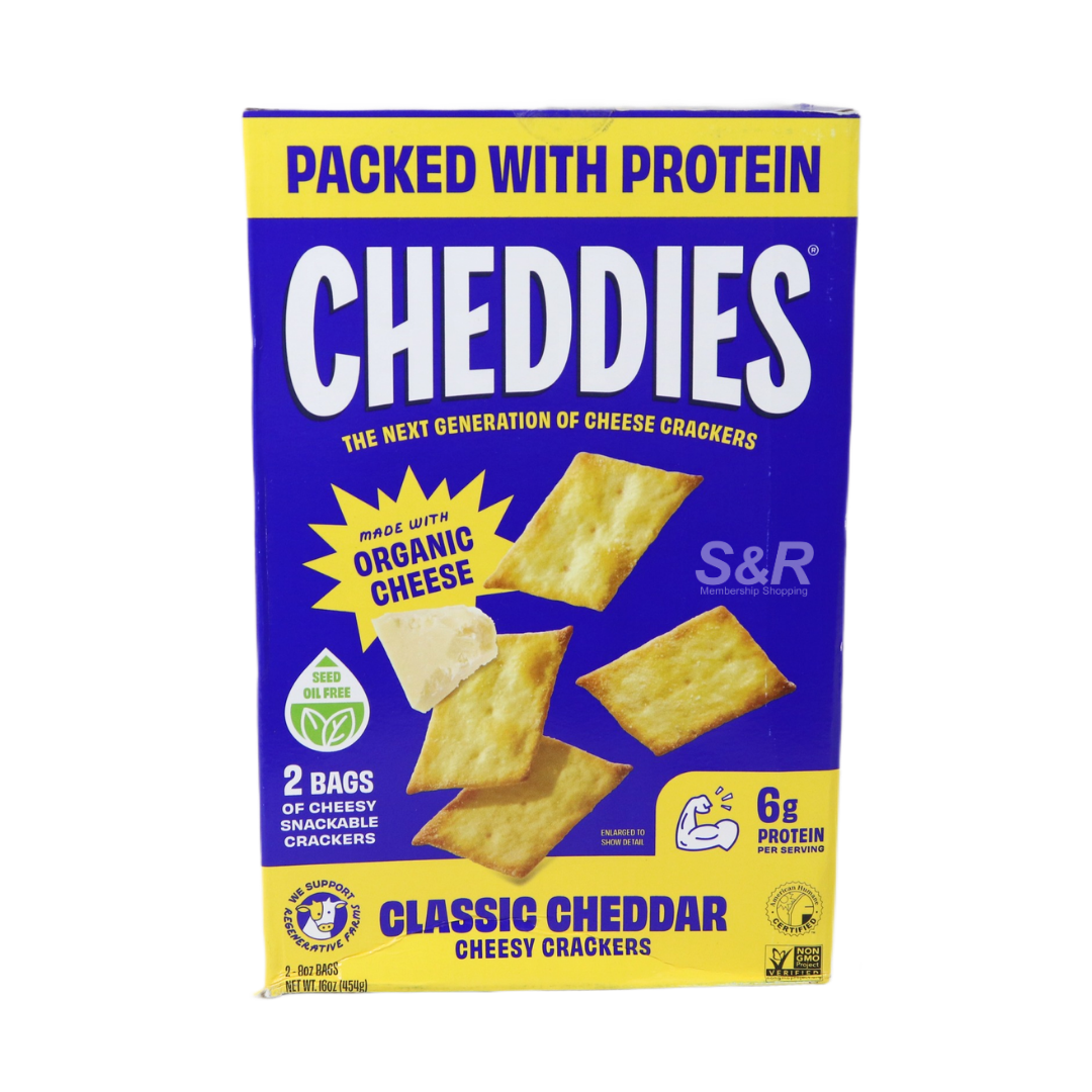 Cheddies Classic Cheddar Cheesy Crackers 454g